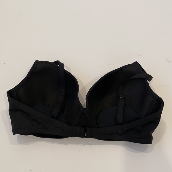 Sea Level black Essentials Cross Front Moulded Underwire Bikini Top US 12 NWOT - Picture 8 of 11